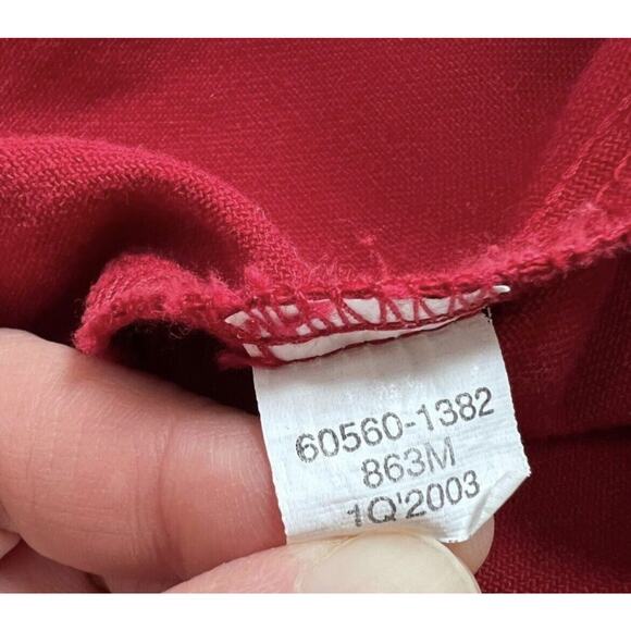 Levi’s vintage red Button Down Shirt size XL loose fit Heavy Weight - Picture 7 of 9